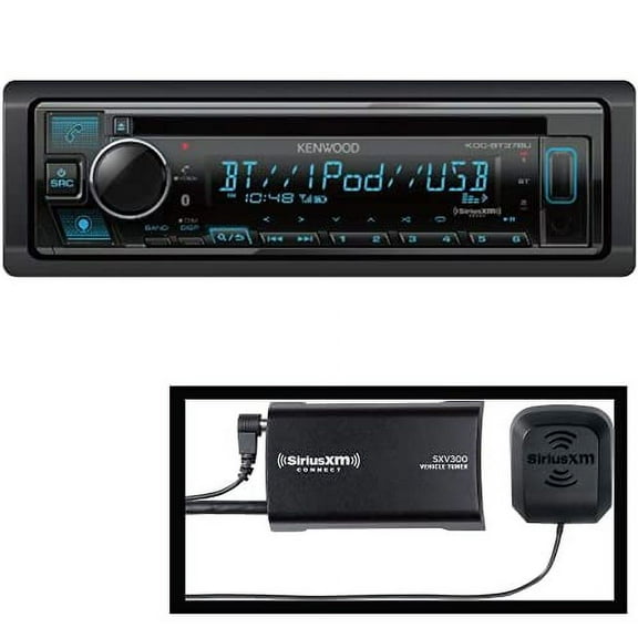 New Kenwood KDC-BT378U CD/BT Audio Receiver with Bluetooth and SiriusXM Tuner