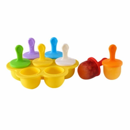 

Funicet Popsicle Mould Popsicle Molds 7 Cell Silicone Ice Pop Molds BPA Free Popsicle Mold Reusable Easy Release Ice Pop Make