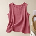 thumbnail image 4 of Elegant Layered Tank Top for Soft Breathable Sleeveless Camisole with Double Layerdesign for Everyday Comfort and Casual Style Nylon Tops Women 3XL, 4 of 5