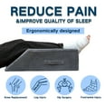 Shinnwa Orthopedic Leg Elevation Pillow Velvet Foam Wedge for Knee