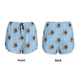 thumbnail image 4 of Disketp Brown French Bulldog Print Women's Shorts Workout Shorts for Athletic Gym Running Shorts with Phone Pockets XX-Large, 4 of 8