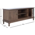 thumbnail image 5 of SAFAVIEH Magnolia Mid-Century 2 Door 2 Shelf Media Stand, Brown (47.3 in. W x 15.8 in. D x 20 in. H), 5 of 7
