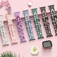 thumbnail image 6 of 3D Embossed Band Compatible with Apple Watch Bands Ultra 3/2/1 49mm 46mm 45mm 44mm 42mm 41mm 40mm 38mm Women, Two-Tone Soft Silicone Sport Strap for iWatch Series 11/10/9/8/7/6/5/4/3/SE/SE2/SE3, 6 of 7