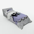 thumbnail image 3 of Ambesonne Animal Bedding Set 4 Pcs, Sleeping Panda on Cloud, Queen, Lilac Black, 3 of 3
