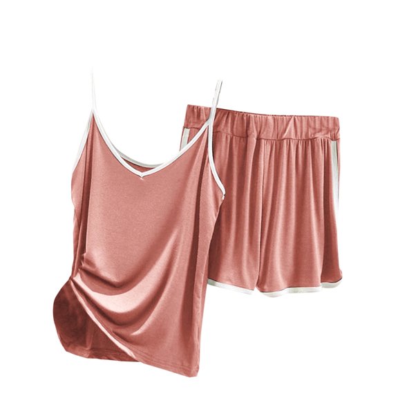 yillto Pajamas Sets for Women’s Sleeveless Tank Tops and Shorts Summer Loose Loungewear 2 Piece