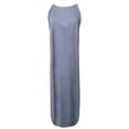 thumbnail image 5 of CEHVOM Robe Décontractée Fendue pour Femme en Coton et Lin à Col Rond, Unie, Sans Manches, Imprimée, 5 of 5