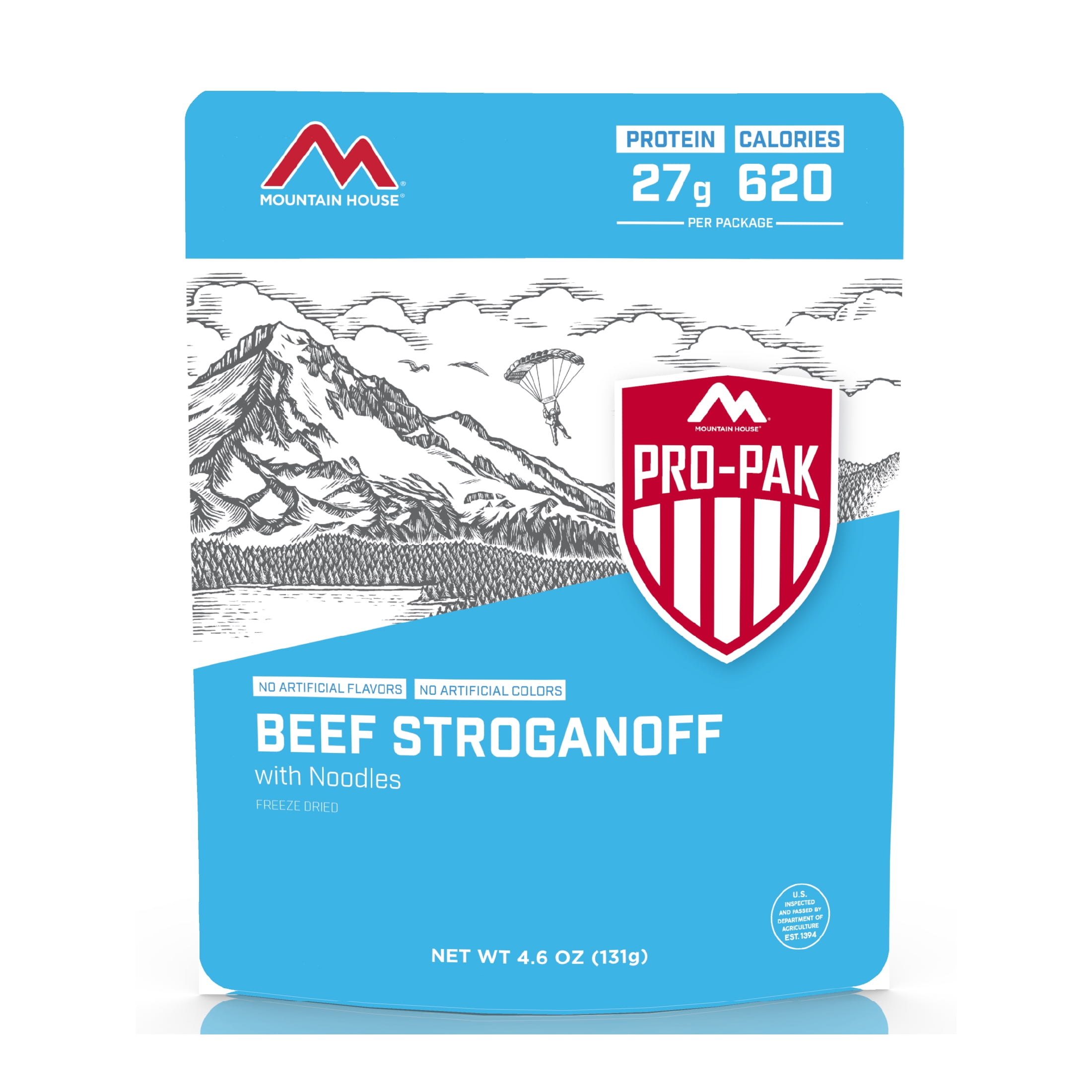 Mountain House Beef Stroganoff w/Noodles Pro-Pak, Freeze-Dried Food, 1 Serving