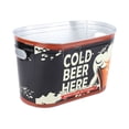 thumbnail image 2 of Cubo de cerveza con asa lateral, elegante cubo de hielo ovalado de gran capacidad para evitar la oxidación, ideal para champán, barbacoas, cerveza fría, tipo pequeño., 2 of 14