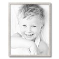 thumbnail image 2 of ArtToFrames 17" x 22" Bright Silver Picture Frame, 17x22 inch Silver Wood Poster Frame (WOM-4752), 2 of 8