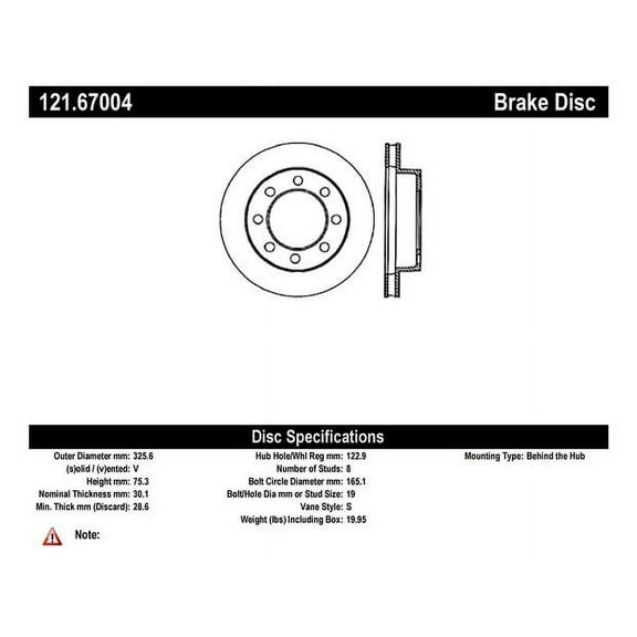 C-Tek Disc Brake Rotor 121.67004
