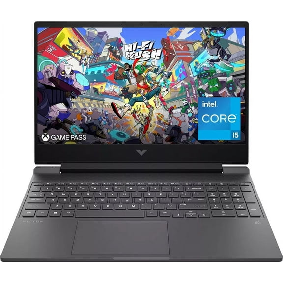 HP Victus 15 inch Laptop, FHD 144Hz Display, Intel Core i5-12450H, 8 GB RAM, 512 GB SSD, NVIDIA GeForce RTX 4050 GPU (6 GB Dedicated), Windows 11 Home, 15-fa1300nr (2024)