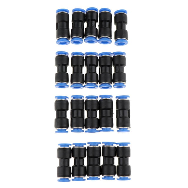 Conector Neumático Recto Sunnimix 20 piezas Push To Connect Fitting 16mm