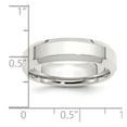 thumbnail image 5 of 925 Sterling Silver 6mm Bevel Edge Band Ring Size 11, 5 of 5