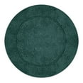 thumbnail image 6 of HOME WEAVERS Waterford Collection Cotton Round Bath Rug, 30" Round, Bottle Green, 6 of 9