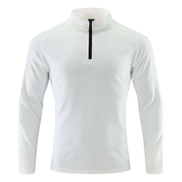 pstuiky camisetas de manga larga para hombre, Camiseta deportiva ligera y transpirable de manga larga con cuello alto y color sólido para hombre salir tops xl