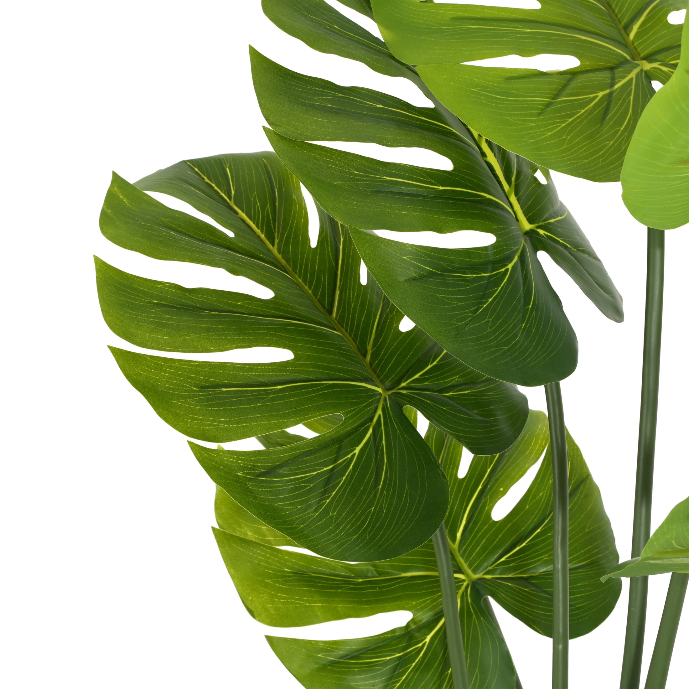 Christopher Knight Home 57" Monstera Deliciosa Plant in Black Plastic Pot, Pre-Potted Faux Greenery Tree for Home Decor
