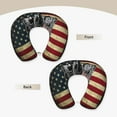 thumbnail image 3 of KLL Veterans Day1 Pattern Memory Foam Cervical Neck Pillow Versatile U-Shaped Pillows for Home/Office/Camping/Travelling/Soft Washable Cover, 3 of 8