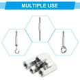 thumbnail image 6 of Uxcell M10x1.25 Pitch 304 Stainless Steel Hex Coupling Nuts, 2 Pcs 40mm / 1.57" Length Fully Threaded Rod Coupling Nut Studding Connector Fasteners, Silver Tone, 6 of 7