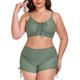 thumbnail image 3 of Conjunto de Bikini de Cintura Alta para Mujeres Deportivas Mono de Color Sólido, Mono de Surf de Corte Alto con Almohadilla de Pecho, 3 of 8