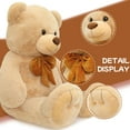 thumbnail image 6 of Muiteiur 5 feet Giant Teddy Bear Stuffed Animal Teddy Bear with Bow Plush Toy, 6 of 7
