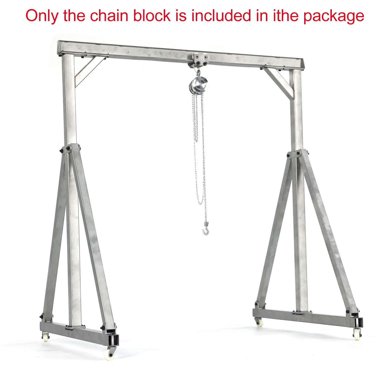JDM Metal Chain LiftBlock Tackle Hoist Heavy Duty Load for RC Gantry Crane 1/10