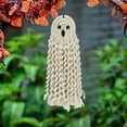 thumbnail image 4 of Halloween Ghost Figurine Ghost Decor Halloween Decorations Hand Woven Ghost And White Ghost Wall Hangings Holiday Scene Decoration Party Halloween Decoration for Gift Props Tabletop Home Decor, 4 of 6