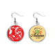 thumbnail image 1 of Corte de papel perro Animal China Zodiac Pendiente del lóbulo de la joyería del pendiente de la hoja del otoño Unbranded M, 1 of 3
