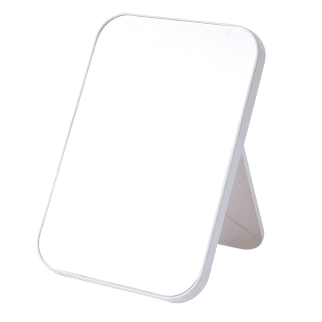 Miroir de Maquillage de Bureau, Miroir de Maquillage Pliable Simple et Portable Miroir de Maquillage Miroir Princesse Miroir Carré Miroir de Maquillage pour Femmes