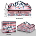 thumbnail image 3 of Iauyy Casserole Carrier for Hot Food Insulated Casserole Travel Carry Bag with Lid Food Warmer Bag for Party/Picnic,Red White and Blue, 3 of 7