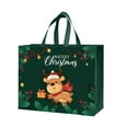 thumbnail image 2 of NWOKYZGH 1Pc Green Giant Christmas Gift Bags, Heavy Duty Treat Tote Grocery Bags with Handles, Sewing Non-Woven Jumbo Bags for Gifts Wrapping Shopping, Xmas Party Supplies, 2 of 6