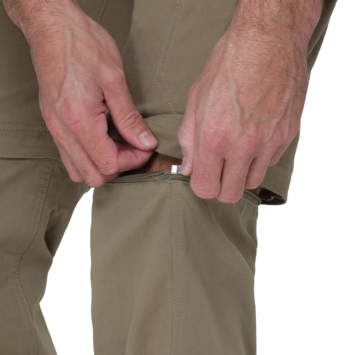 Pantalon Cargo Convertible Homme BC Clothing, Taille L 30, Couleur Tan - Neuf Avec étiquettes