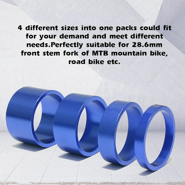 4pcs set Aluminum Bike Headset Washer Mountain Bicycle Front Fork Washer Bike Stem Handlebar Spacers Rings Gasket Walmart