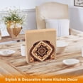 thumbnail image 5 of Pattern Vintage Boho Napkin Holder for Table Clear Napkin Stand Paper Holder Acrylic Organizer Dispenser Napkins for Dinner Kitchen Restaurant Room, 5 of 8