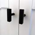 thumbnail image 3 of Alpine Hardware Solid Euro Style Bar Handle Pull | 25Pack ~2" Length | Heavy Stainless Steel Square End T-Knob Pull with a Matte Black Finish | Cabinet Hardware, 3 of 5