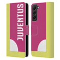 thumbnail image 1 of Head Case Designs Officially Licensed Juventus Football Club Color Blocking Pink And Yellow Leather Book Wallet Case Cover Compatible with Samsung Galaxy S22+ 5G, 1 of 6