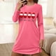 thumbnail image 1 of Camisón corto de manga larga y cuello redondo para mujer, bata de baño holgada de invierno para el hogar, bata de poliéster para mujer., 1 of 6