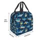 thumbnail image 3 of Fotbe Cartoon Surfer Sharks Bolsa Térmica con Estampado y Forro de Aluminio Grueso Bolsa de Almuerzo con Bolsillo Frontal para Hombres y Mujeres, Ideal para Trabajo, Escuela, 3 of 8