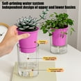 thumbnail image 6 of VQPeo Automatic Suction Planter, Plastic Hydroponic Vase, Creative Succulent Flower Pot for Desktop Office Decor, 6 of 6