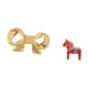thumbnail image 5 of Tirador De Latón Con Forma De Lazo Para Cajones De Cocina Y Tocador De Baño Con Figura Coleccionable De Caballo De Dala Sueco Para Decoración De Estanterías O Entrada, 5 of 8