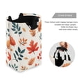 thumbnail image 3 of Yayeee Freestanding Laundry Hamper with Handle Collapsible Large Storage Basket for Clothes, Hand Drawn Autumn Leaves, 3 of 7