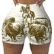 thumbnail image 2 of Fotbe Cattle Drive By Two Cowboys Shorts Sin Costuras – Shorts Deportivos de Cintura Alta para Mujer, Elásticos para Gimnasio, Yoga, Running o Ciclismo-XX-Large, 2 of 8
