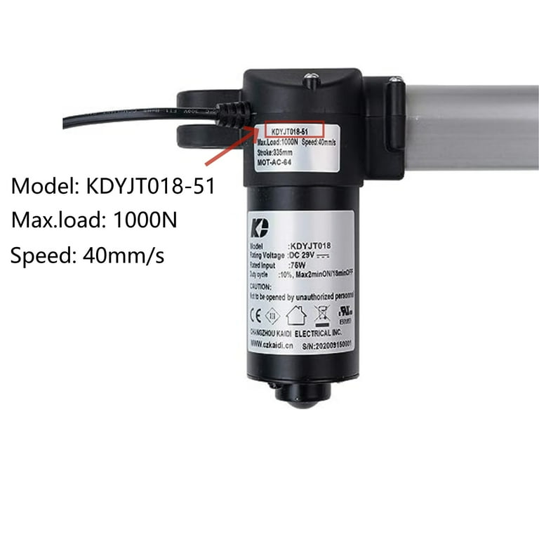 Kariwust, Linear Actuator Motor, KDYJT018-51, 335 mm stroke