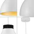 thumbnail image 5 of Radian LED Collection Modern Satin White Metal Pendant, 5 of 7