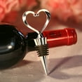 thumbnail image 6 of Silver Heart Wine Bottle Stoppers Romantic Wedding Anniversary Party Favor pack of 96, 6 of 6