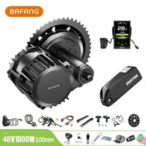 BAFANG Mid Drive Kit 1000W BBSHD Electric Bike Conversion Kit 48V Ebike Conversion Kit for 100MM Mountain Bike Road Bike DPC010 Display and 48V20Ah Shark Battery