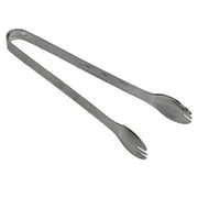 LaMaz Stainless Steel Ice Tongs Food Grade Prevents Slipping Sugar Food Kitchen Tweezers for Household Foods Black Plated