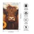 thumbnail image 2 of KLL Countryside Sunflower Cow Ultra Absorbent & Soft Hand Towels for Bath, Hand, Face, Gym and Spa-27.5x16in, 2 of 7