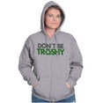 thumbnail image 3 of Don't Litter Earth Day Pro-Recycle Zip Up Hoodie Men's Women's Brisco Brands X, 3 of 6