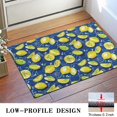 thumbnail image 3 of Yellow Lemon Fruit Slices Blue Pattern Door Rugs,Washable Non Slip Door Mats Indoor,Decorative Door Mats,Entry Mat Indoor for Entrance,Bedroom,Kitchen,Bathroom,16"x24", 3 of 6