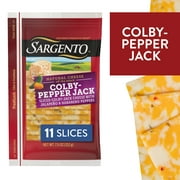 SargentoSliced Colby-Pepper Jack Natural Cheese, 11 Slices